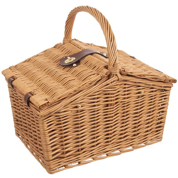 Koš proutí/bavlna+PES piknik Big + víko