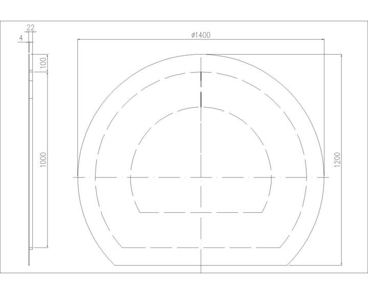 Zrcadlo SNAB STYLE O1400