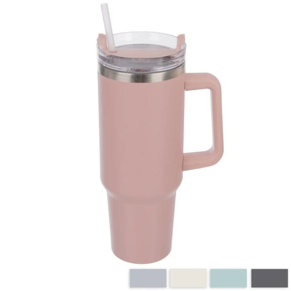 Hrnek TERMO pohár nerez/UH+brčko 1,2 l mix, náhr. 112282-84