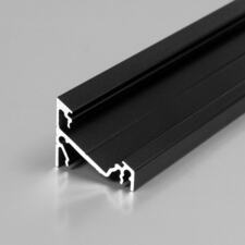 Profil WIRELI CORNER14 EF/Y černá anoda, 2m (metráž)