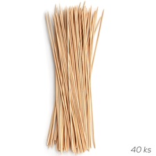 Špejle hrocené 40 ks ražničí 27 cm