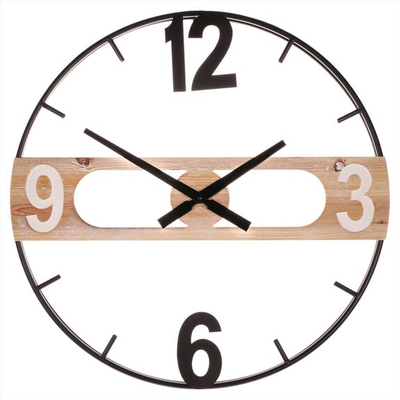 Hodiny HA1618 nástěnné, MDF a kov, 60cm