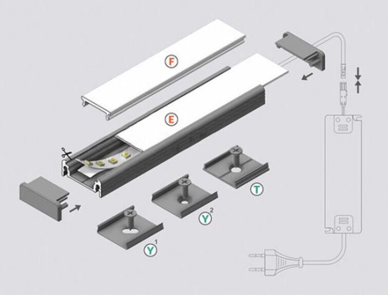 Profil SURFACE  LINE14 černá anoda (midi Wireli11)
