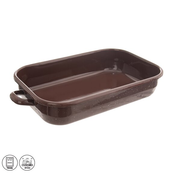 Pekáč smalt BROWN 41,5x22x7 cm