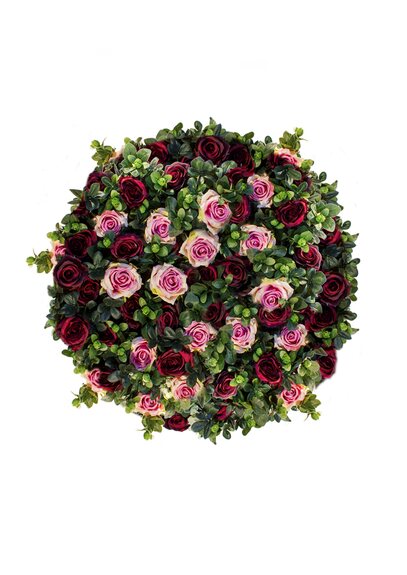 Kulatý obraz z růži - Passion