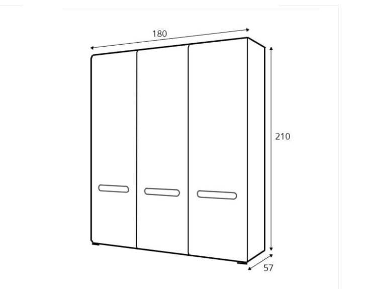 Skříň AZTECA TRIO SZF3D/21/18