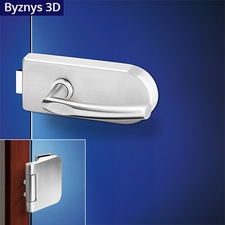 Ilsa Byznys kování na skleněné dveře OV + 3D nerez