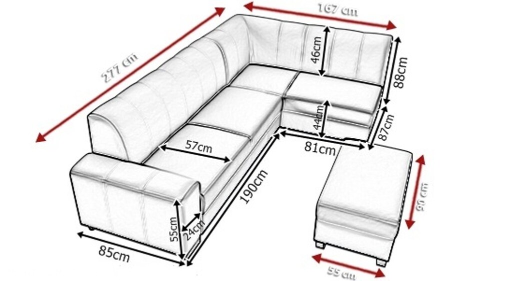 Sedací souprava rohová Falco Rest
