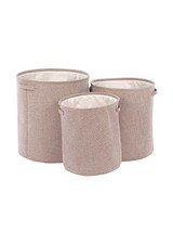 Koš na prádlo - polyester, sada 3 ks