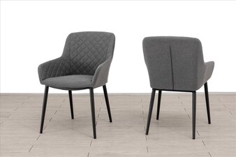 Luxusní vypolstrované zahradní křeslo Paris Lika-Tex(R) - šedé