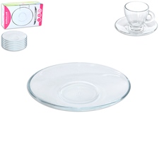 UK Podšálek sklo Asena 11,5x10 cm, 1 ks (sada 129568)