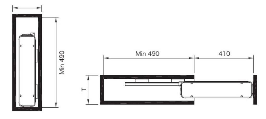Plnovýsuvný dvojkoš boční Elegance s tl. dov.
