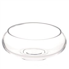 Váza skleněná kulatá nízká - velikost střední, čirá SKK1003-M