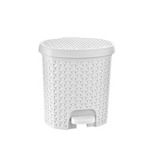 Koš odp. UH s pedálem RATAN 5,5 l bílá