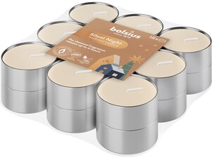 Bolsius Čajové 18ks Silent Night vonné svíčky