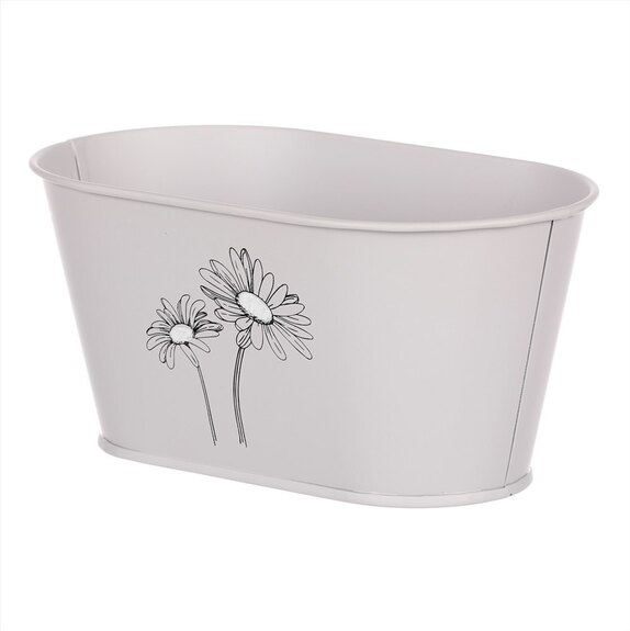 Truhlík kovový, šedivá barva.