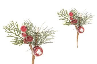 Větvička vánoční ojíněná PRZ3183 , umělá dekorace