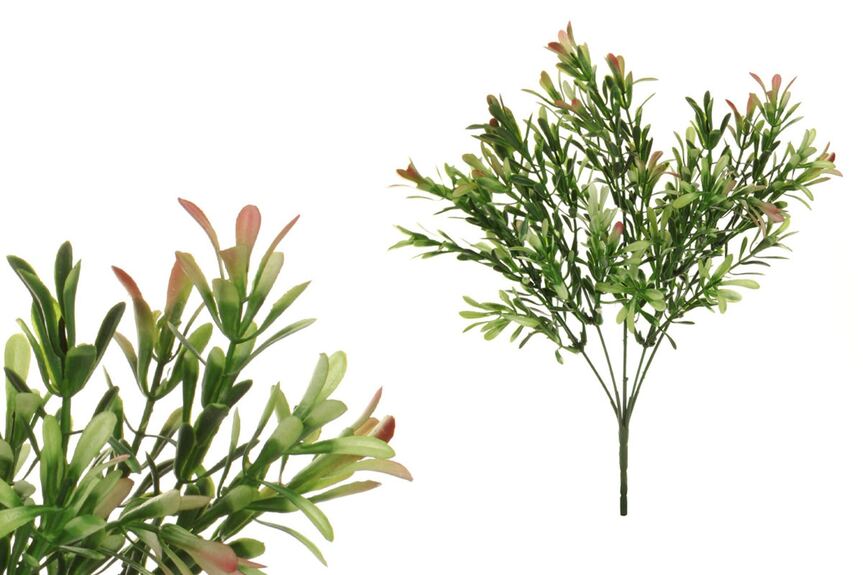 Buxus.  Květina umělá plastová. cena za 8 ks