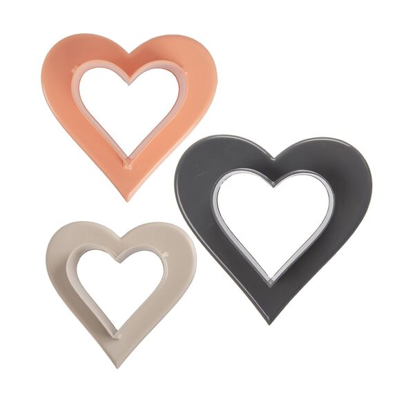 Vykrajovačka UH srdce sada 3 ks mix