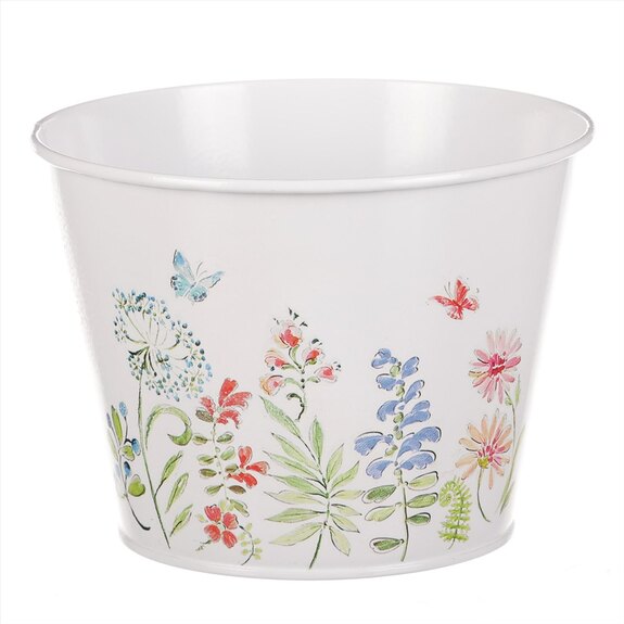 Kovový obal na květiny, květinový design OK6375-L