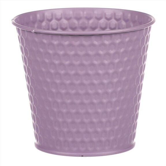 Obal kovový ve světle fialové barvě.