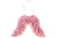 AK1907-PINK Andělská křídla z peří , barva růžová