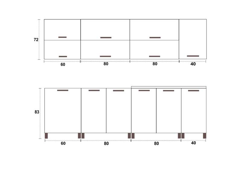 Kuchyňská linka Falco Saleri MDR 260