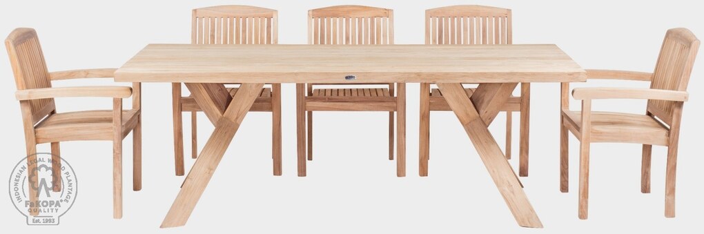 SPIDER+PARIS SET - sestava z teaku