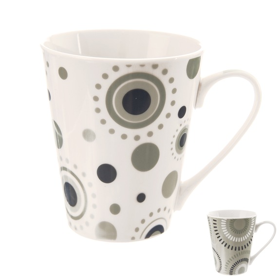 Hrnek porc. kruhy 0,35 l mix