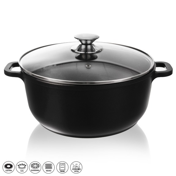 Hrnec GRANDE 7 l poklice sklo