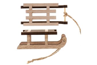 Sáňky ze dřeva AC7155 k zavěšení