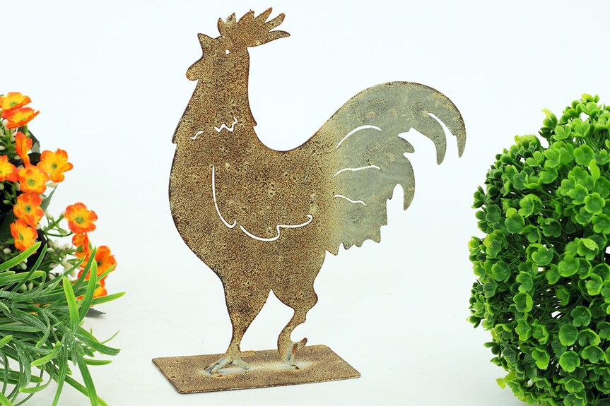 Kohout ZA806828, kovová dekorace