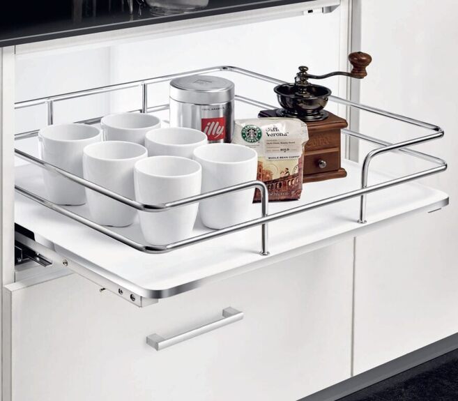 Plnovýsuvný koš Elegance s tlumeným dovřením