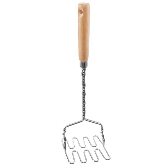 Mačkadlo nerez/dřevo na brambory