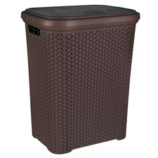 Koš prád. víko UH RATAN Hobby 55 l hnědá