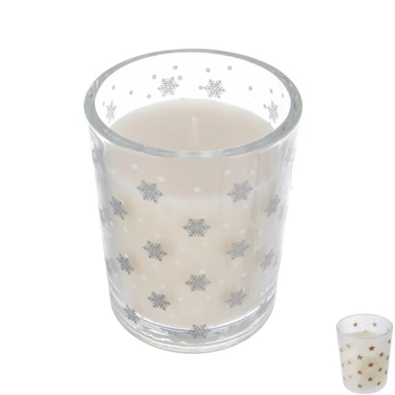 Svíčka sklo vonná pr. 8 cm mix