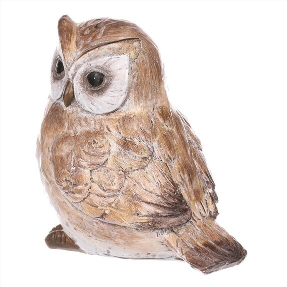 Sova, dekorace z polyresinu