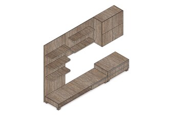 Obývací stěna 9HQ08, barva noce