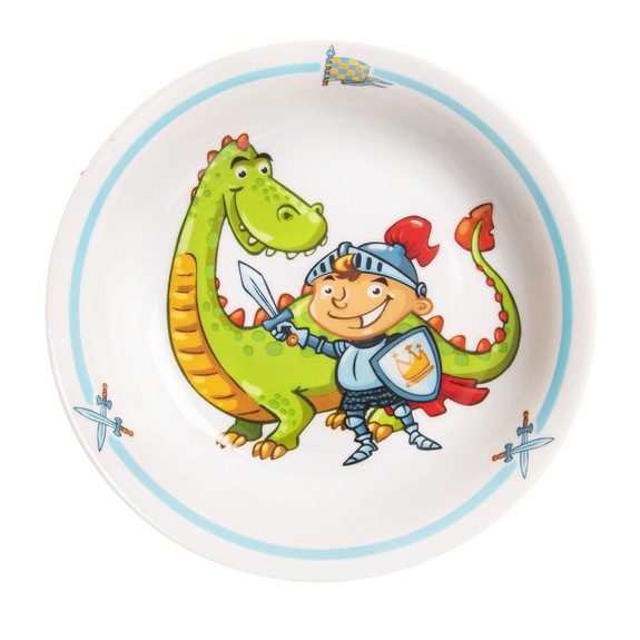 Talíř porc. hluboký dětský rytíř pr. 19 cm