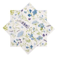 Ubrousek papír květy 20 ks 33x33 cm fialová