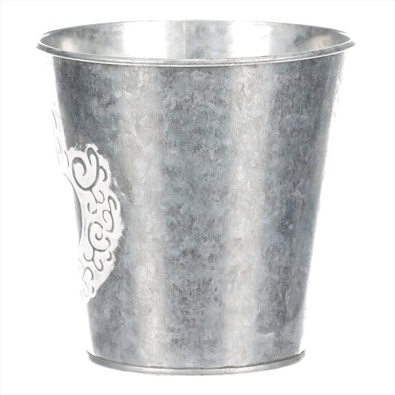 Obal kovový na květiny srdce