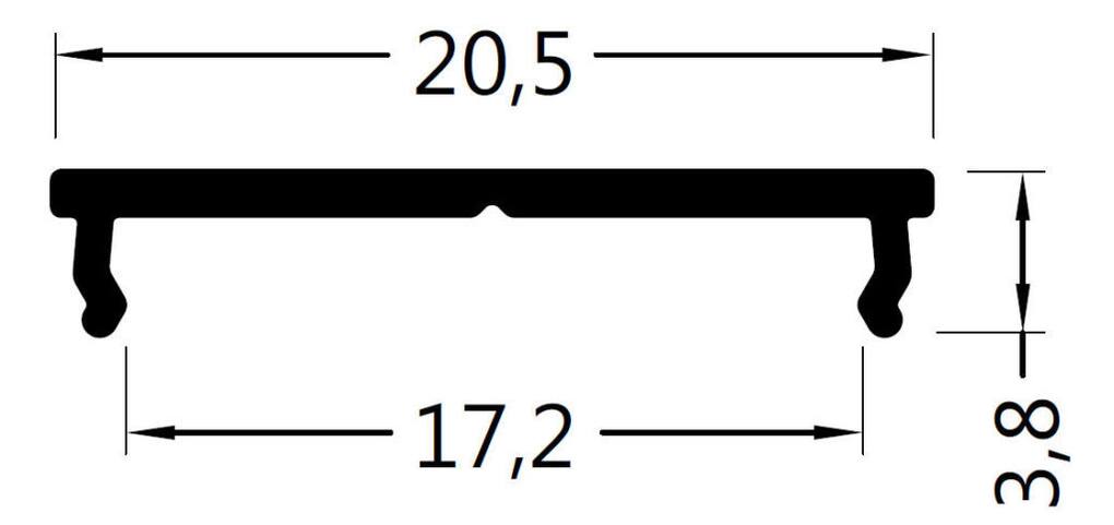 Profil WIRELI VARIO 30-11 (resp. FIX 16 ) montážní, hliník surový 2m