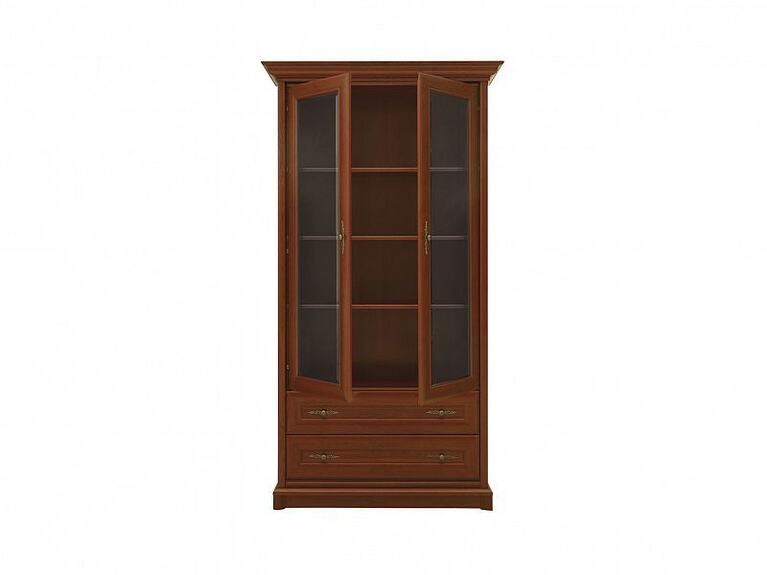 Vitrína KENT kaštan EWIT 2d2s sklo