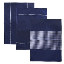 Utěrka kuch. bavlna MODROBÍLÁ 3 ks