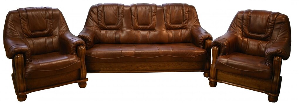 Kožená sedací souprava Falco Royal 3+1+1  S24/D9 rozkladací