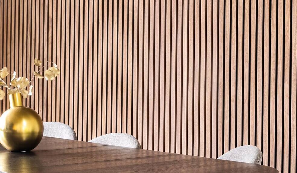 Dekorační obkladový SLAT panel akustic 27-14 Ořech