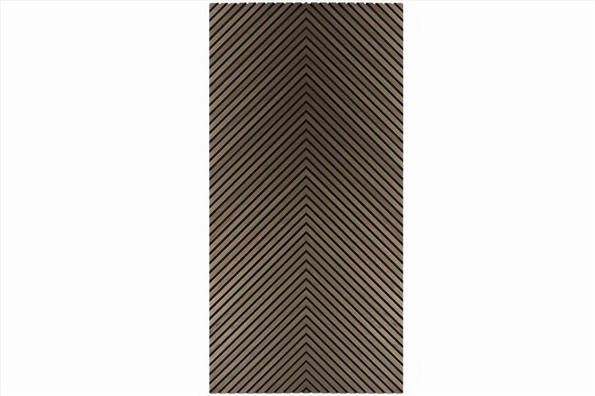 Dekorační obkladový SLAT panel akustic Ořech Diagonal long