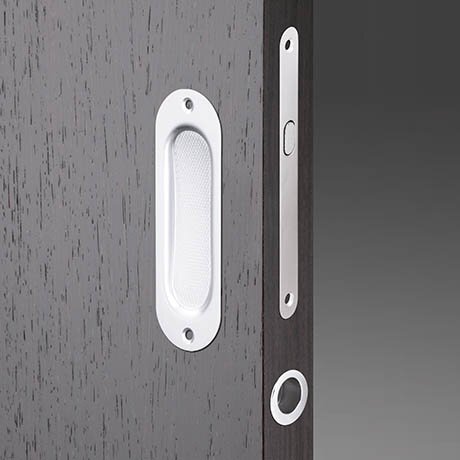 Mušle na posuv. dveře F1 ovál vč. šroubků