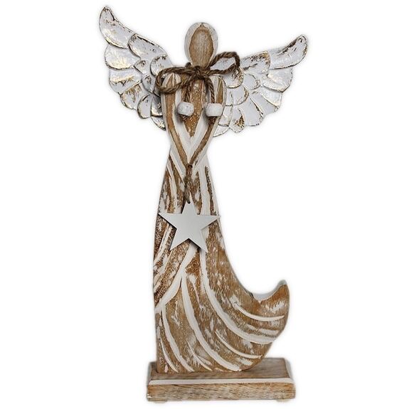 Anděl dřevo V32cm