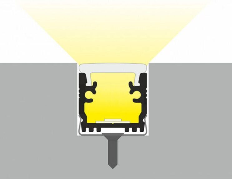 Profil WIRELI FLOOR12 K/U hliník anoda 2m